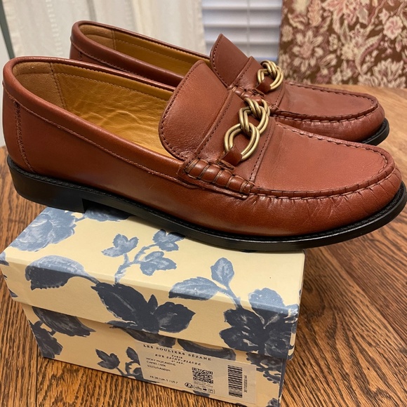 Worn Once- Sezane Vicki Loafers in Camel Leather - Size 38 - Picture 9 of 12